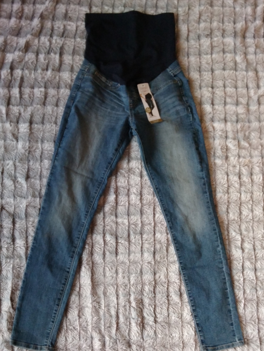 Levi's Blue Maternity Jeans with Black Stretch Panel
